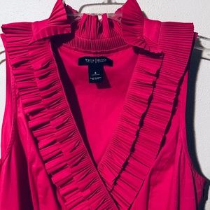 White House Black Market size 8 Hot Pink Sleeveless Dress